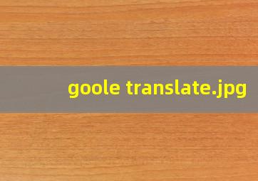 goole translate